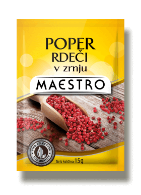 Poper rdeči v zrnju